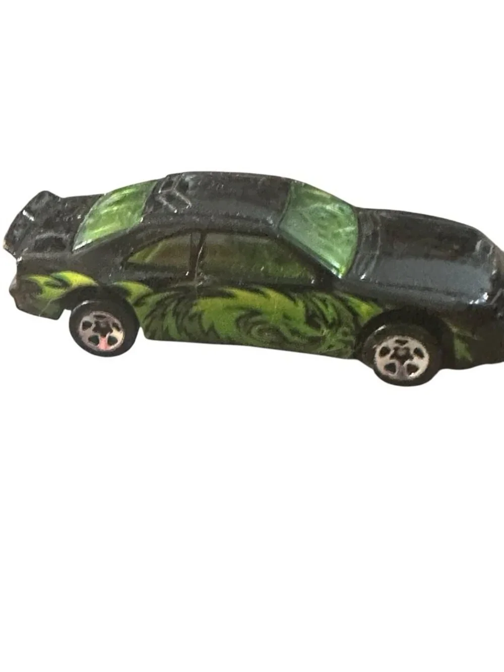 2006 T-BIRD STOCKER '96 HOT WHEELS DIECAST CAR TOY Black Green Dragon